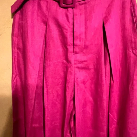 Farm Rio S Barbie Pink Linen Pants - Picture 5 of 8